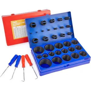 826 count Universal O Ring Assortment Kit with 32 Sizes, SAE & Metric O Rings for Automotive & Plumbing Repairs,  Rubber O Ring Set