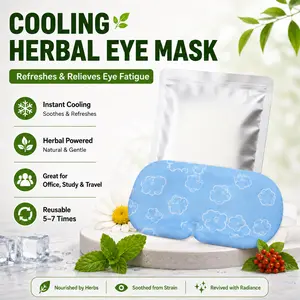 Cooling herbal eye mask | Reusable 5-7 times | Relieves strain & refreshes instantly  Say goodbye to tired eyes! #EyeCareRoutine