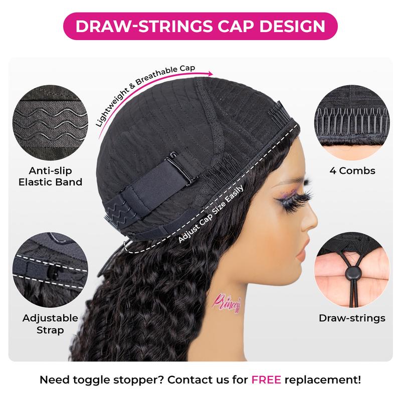 ISEE HAIR 250% Kinky Curly Wear Go Half Wig Invisible Hairline 150% & 180% Glueless Human Hair Wigs No Lace Seamless Flip Over Wig Updo Down Style Hairpiece#TikTokShopHolidayHaul