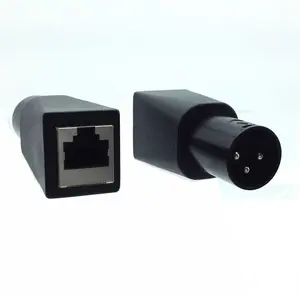 AMERICAN RECORDER DMX 3 Pin XLR Male to RJ45 Female Adapter