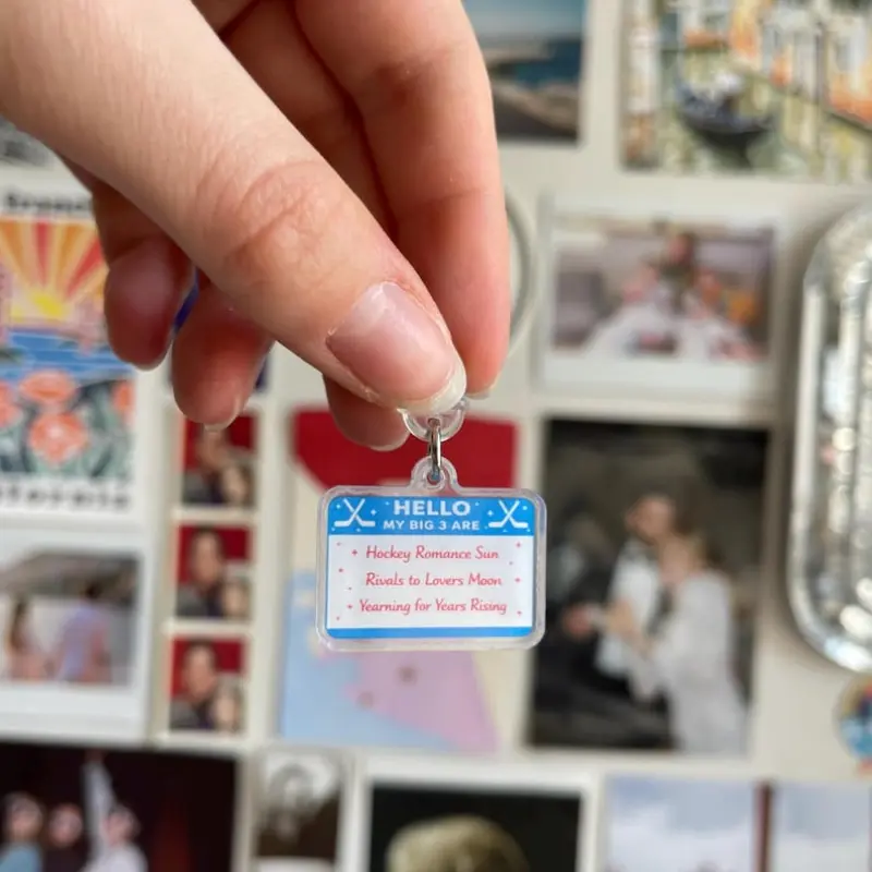 Hockey Romance E-Reader Charm | Big 3 Dust Plug (Acrylic)