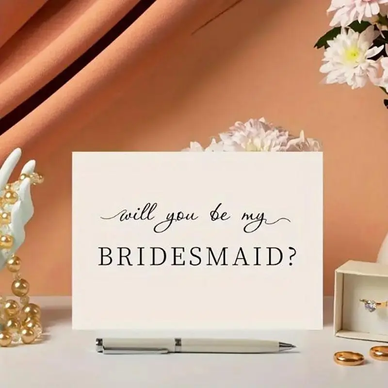 Bridesmaid Proposal Card, Will You Be My Bridesmaid Card, Bridesmaid Proposal, Small Business Supplies, Thank You Cards, Engagement Card, Birthday Gift, Card Design
