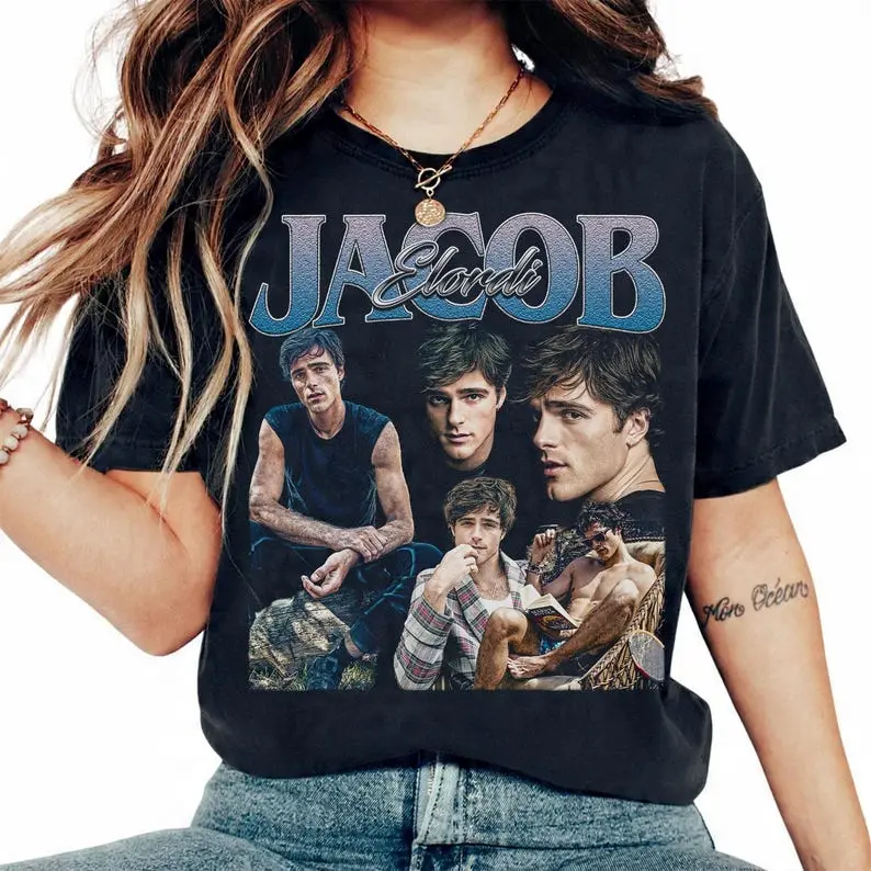 Jacob Elordi Shirt - Jacob Elordi Tee, Jacob Elordi  Fan, Slogan Graphic Tee, Pop Culture Top