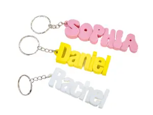 Custom Name Printed Keychain, Personalized Backpack Name Tag,Acrylic Name Keychain, Schoolbag Name Tag, Back To School Gift, Diaper Bag Tag