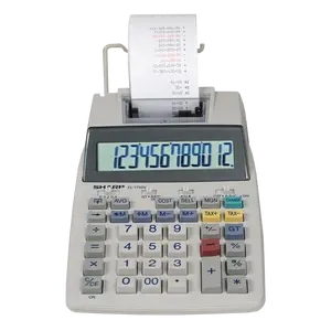 Sharp 12-Digit Printing Calculator with Extra-Large Display and One-Touch Change Calculation
