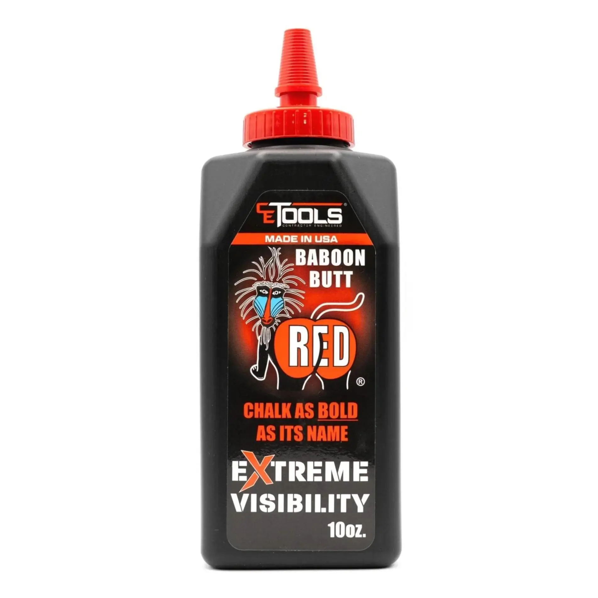 Baboon Butt Red Extreme Visibility Marking Chalk – 10oz Baboon Butt Red Extreme Visibility Marking Chalk – 10oz