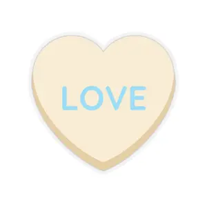 Love Heart Kiss-Cut Sticker scrapbooking