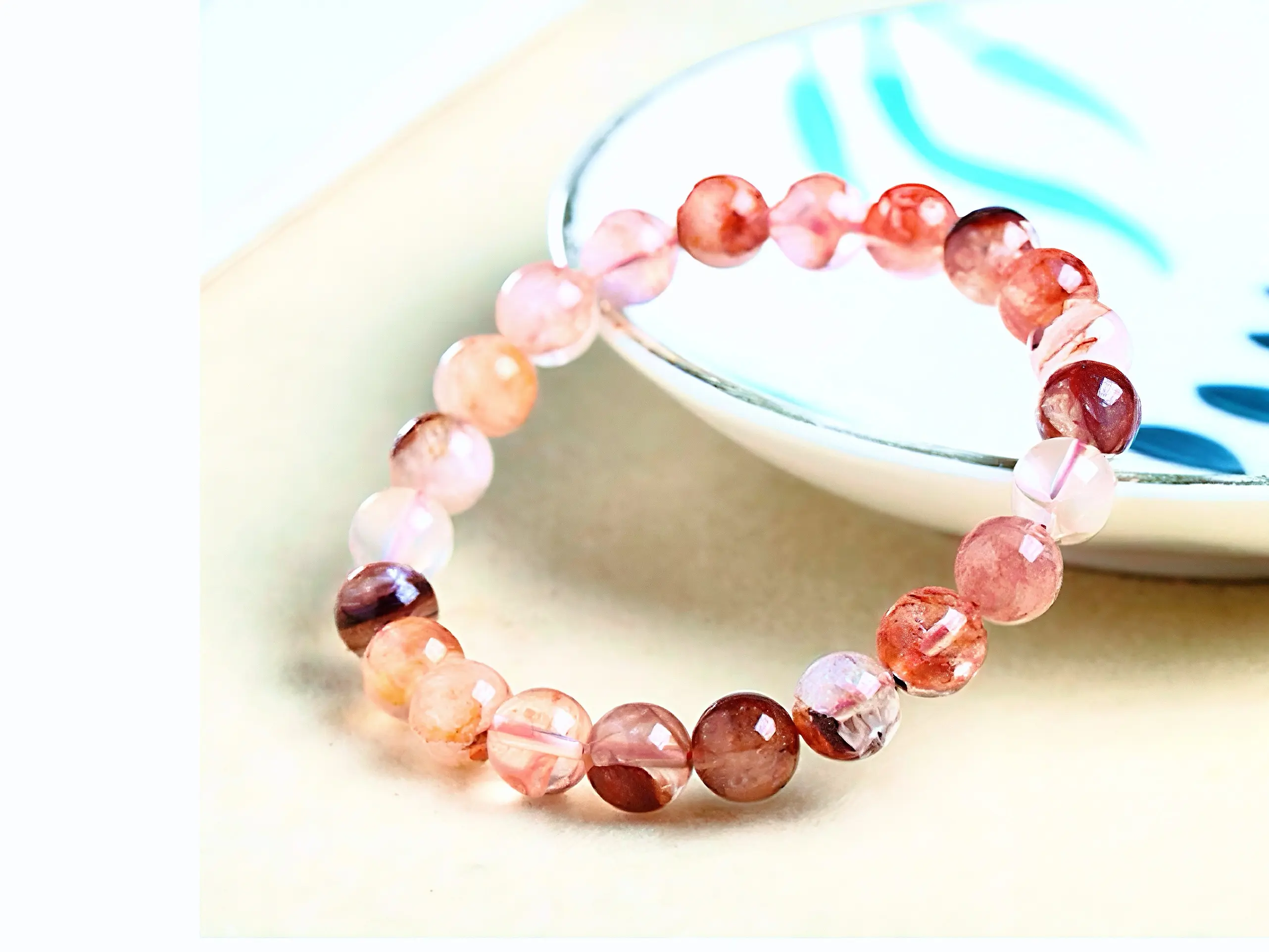 Yellow Crystal Bracelet | Natural Stone Beads | Minimalist Unisex Jewelry | Everyday Wear
