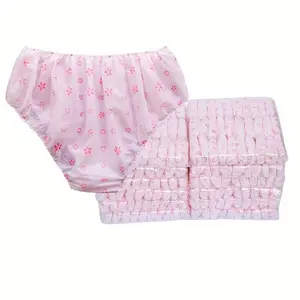 30 Pieces Of Convenient Disposable Underwear Made Of Non-Woven Polyester, Featuring Breathable Fabric And Elastic Waistband. Ideal For Single-Use During Travel, Spa, Sauna, Or Salon Visits.