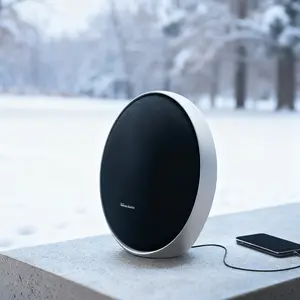 Harman Kardon Same style LP19 Mini Portable Bluetooth 5.4 Stereo Speaker with 60W Power, 6000mAh Battery, USB Charging, Multi-Connection, Gold/Silver/Black