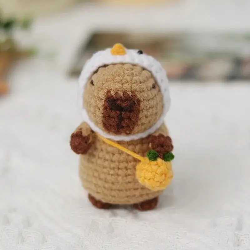 Capybara Crochet Kit, Cute Animal Crochet Kit Set, Christmas Gift, Crochet Kit for Beginners, Crochet Kit for Craft Lovers