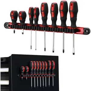 Wrench Organizer,  Rail  Tool Holder, Hand Tool Holder, Toolbox Accessories, Fits Up to 14 Screwdrivers/Wrenches (Tools not Included)