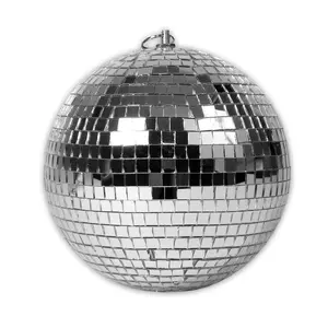 212 MAIN 12 in. Premium Disco Ball with Mirror Tiles, Festive Party Centerpiece for Reflective Light Displays