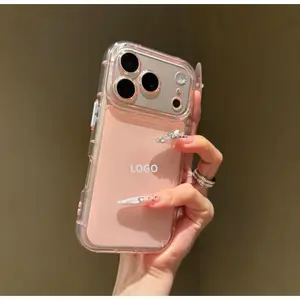 Highly attractive jelly airbag case suitable for 17promax phone case iP16/15/14/13 anti-drop protective case
