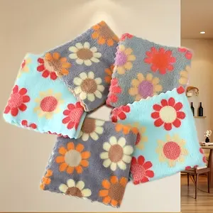 5 Pack Ultra Soft Bohemian Floral Towels, Quick Dry High Absorbency, Multi-Purpose Cleaning Cloths for Kitchen Bathroom Bedroom Living Room Outdoor, Absorbent Towel, Quick Drying Absorbent, Multifunctional Towel