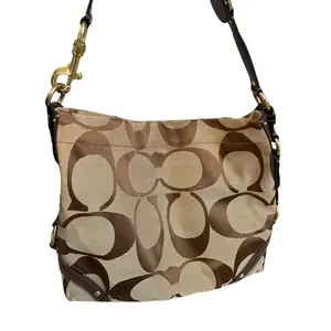 Pre-owned coach canvas Shoulder Bags brown large shoulder bag 2008