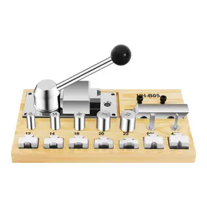 Manual Jewelry Ring Bending Tool for Gold Silver Copper Earrings Professional Bench Top Metal Forming Kit with 6 Sizing Molds Perfect for Home Studio Handmade Craft Class DIY Jewelers