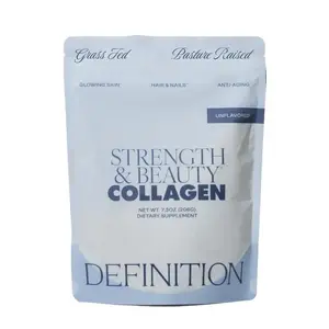 Barre Definition Beauty Collagen Boosted with Hyaluronic Acid, Biotin, Vitamin C, 20 Servings, Use Daily for Hair, Skin, Nails, Gut Support, Dietary Supplement Made in USA