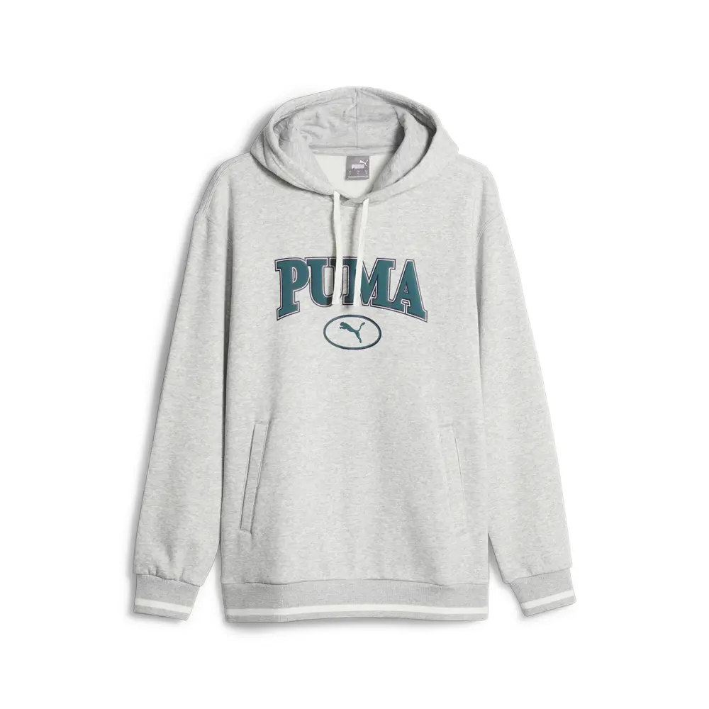 PUMA Mens Squad Graphic Hoodie Casual Outerwear Casual Pockets - Grey