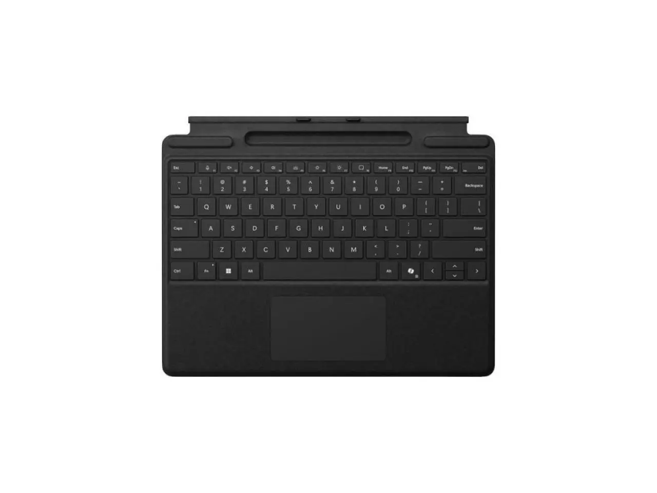 Microsoft Surface Pro Keyboard with Pen Storage, Compatible with Copilot+ (11th Edition), Surface 9 and 8, Alcantara Material, Black