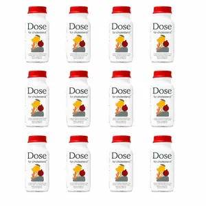 DOSE Cholesterol Support Liquid Shots 12 Pack, 2 fl oz Each – Heart Health Supplement with CoQ10, Pomegranate, Turmeric Curcumin & Amla – Helps Maintain Healthy LDL Levels, Supports Cardiovascular Wellness, Vegan, Long-Term Supply