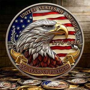 USA 250th Anniversary Commemorative Coin 250 Years Of Freedom Gift