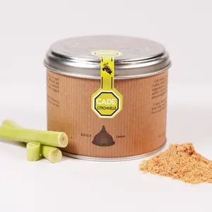 SENTJO Natural Handmade Cade Incense Powder, Sustainably Harvested, Made in France 3.2oz, Wood Powder Smudging, Aromatherapy, Organic Incense, (Lemongrass))