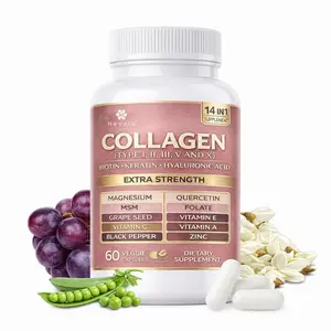 Collagen Supplement - Type I, II, III, V and X - with Biotin, Keratin, Hyaluronic Acid & 13+ Extra Strength Ingredients for Skin, Hair, Nail & Joint Health