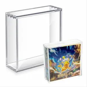 Acrylic Display Case for Japanese Booster Box/Japanese Small Booster Box Card Hobby Box 5MM Thick Acrylic For Collectible Card Storage