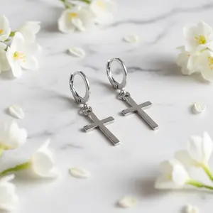 QueLindo - SS Cross Earrings