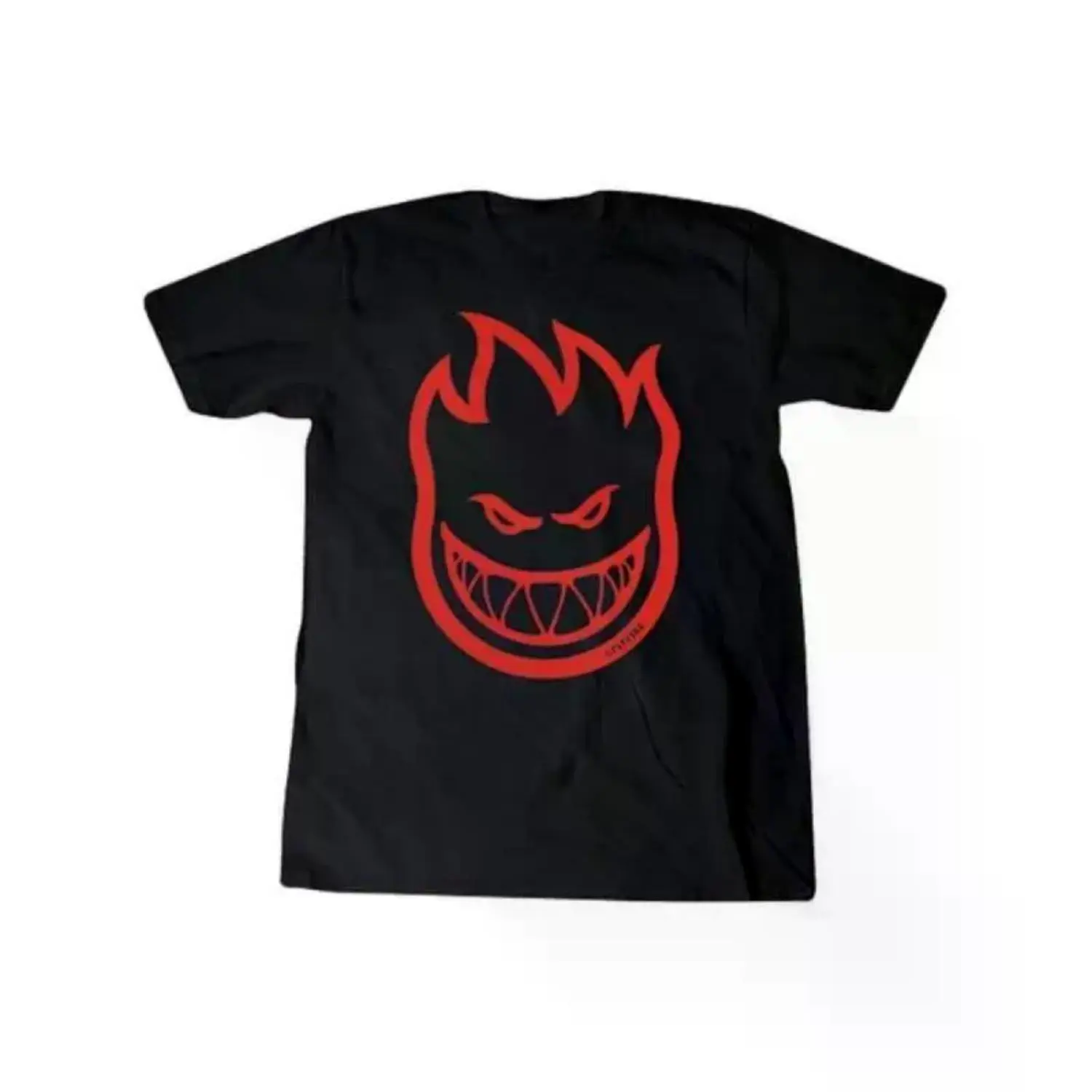 Spitfire Bighead Skateboard T-Shirt - Black & Red [Large]