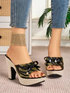 Women's Zebra Print High Heel Sandals, Elegant Fashion Open Toe Shoes, Medium Width Fit Flannel Upper, Less Than Ankle Height, Footwear