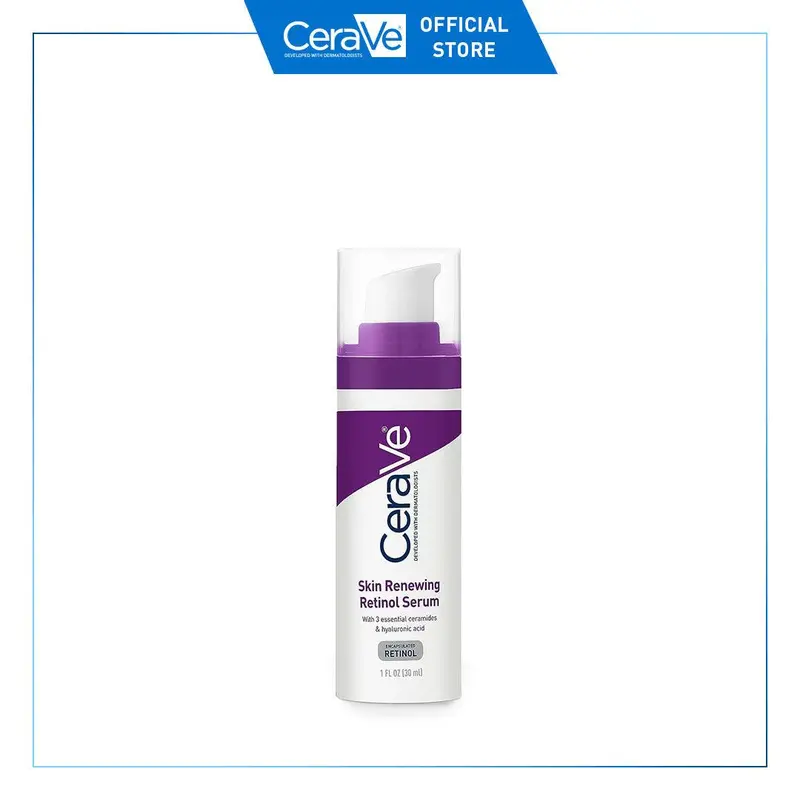 CeraVe Skin Renewing Gentle Facial Serum, Encapsulated Retinol, Fragrance-Free, Hyaluronic Acid-Infused, Smooth Texture, Suitable for All Skin Types