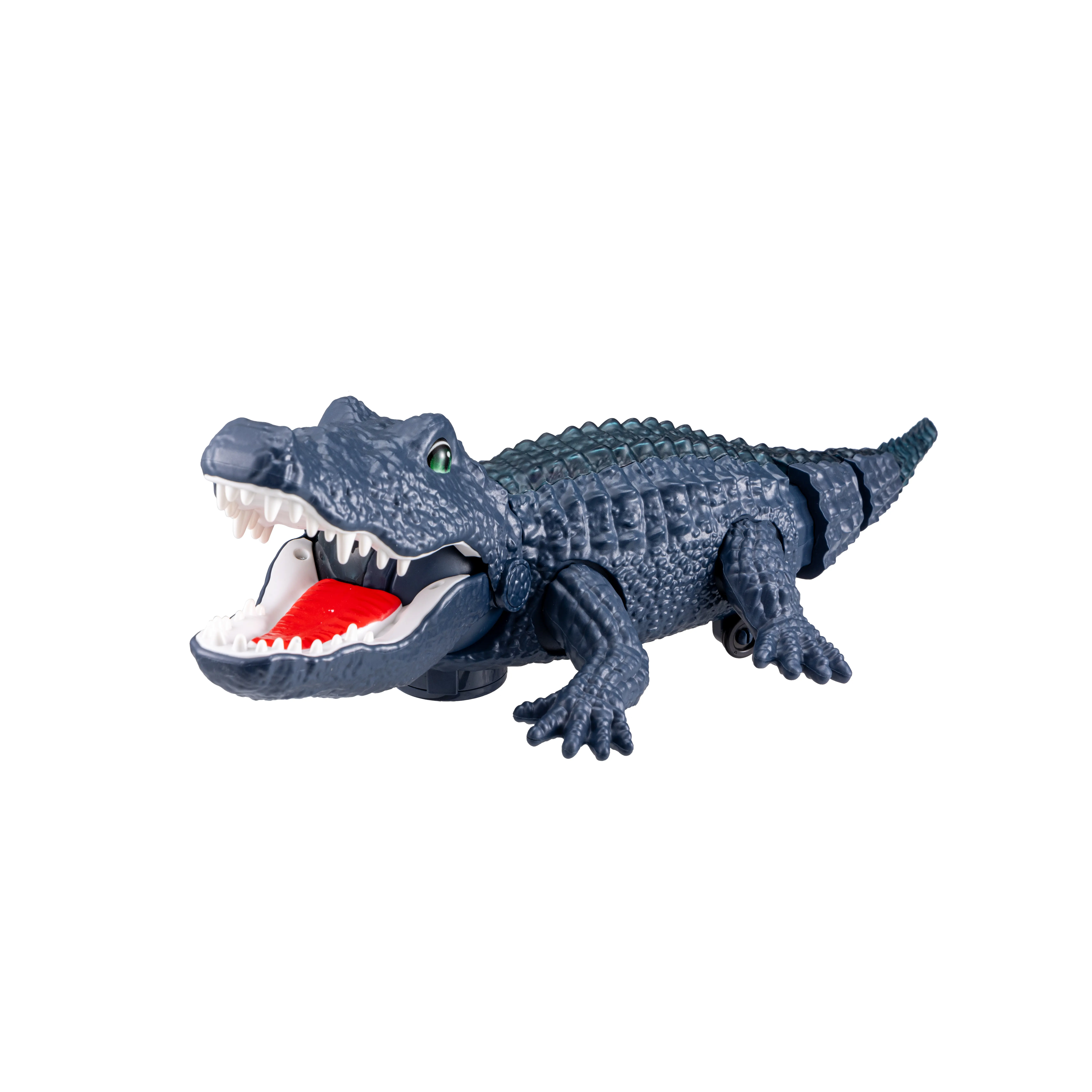 #23 Electric Walking Crocodile Toy, Realistic Animal Toy with Sound & LED Lights, Interactive Gift for Kids Boys
