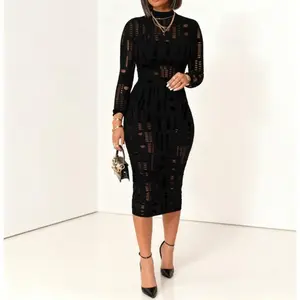Women's Long Sleeve Sexy Dress Cutout Bodycon Midi for Club Party Evening Cocktail unique sleeve dress teacher bae outfit black and white christmas outfits women tie girl sydney sweeney airport Sleeveless Halter Backless Flowy flight gianna party ozdust