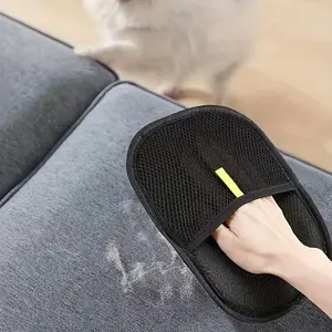 Pet Hair Removal Glove, Static Dual-Sided Care Gloves, Reusable Sofa Carpet Curtain Pet Hair Remover, Washable Cat Grooming Tool