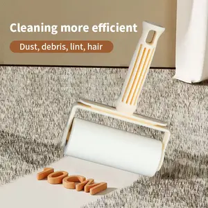 【Easy hair removal, clean in one roll!】  The lint roller is an essential small tool for home cleaning. It uses a highly adhesive roller design that can quickly remove hair, dust, and debris from clothing, sofas, and bed sheets, saving you time and effort!