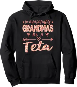 In A World Full Of Grandmas Be A Teta Arabic Syrian Grandma Pullover Hoodie - Autumnsc Shop 28B0DGZY13BB