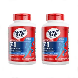 Move Free Advanced Men's 7-in-1 Joint Complex Supplement with Glucosamine Chondroitin MSM & Multi-Nutrient Support for Active Lifestyles 172g Powder Vitamins Natural Fitness Healthcare Dietary Edible Optimum
