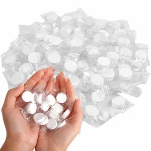 100PCS/200PCS/300PCS Disposable Compressed Towels, Portable Travel Face Towels for Camping, Gym & Hiking, Mini Coin Tissue for Facial Cleansing, Quick Cleanups, Wet & Dry Use