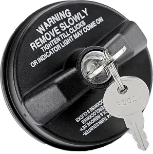 Locking Fuel Cap Replacement for Chrysler Dodge Jeep Ram Models Black ABS Material Compatible with Challenger Wagon 1500 Cherokee Wrangler JK/TJ Compass Patriot