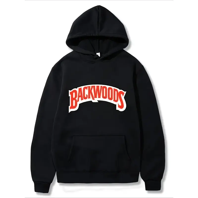 Men's Fitted Graphic Hoodie - Soft Cotton-Poly Blend, Long-Sleeve Casual Art-Style Pullover Streetwear Top, No