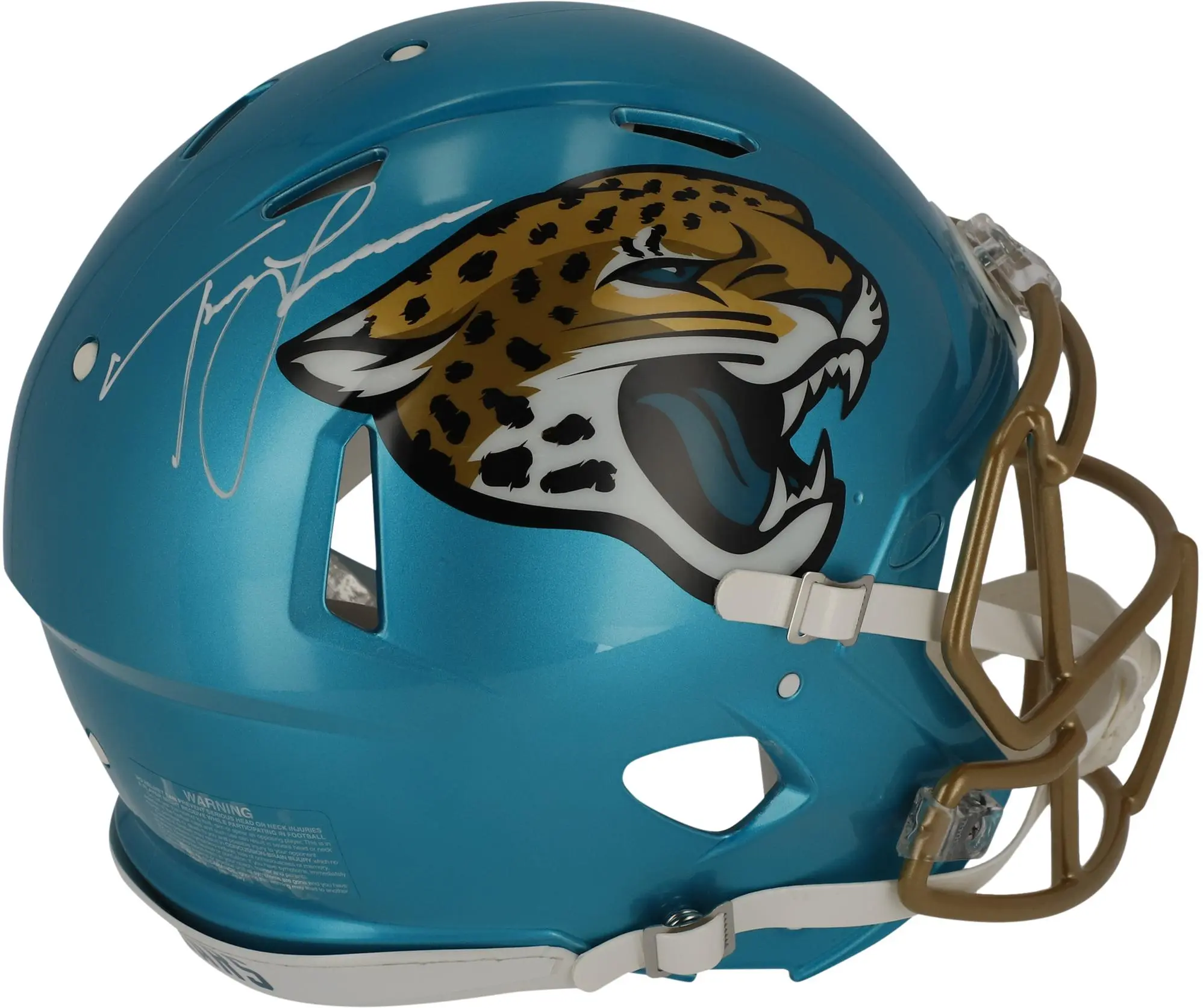 Trevor Lawrence Jacksonville Jaguars Autographed Riddell Flash Speed Authentic Helmet - Fanatics Authentic Certified