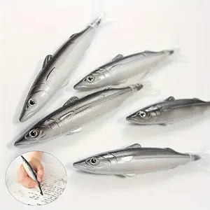Funny Fish-Shaped Ballpoint Pen, Perfect for School, Office, Party Gifts, Unique Ocean Theme Stationery Gift, Creative Student Gift