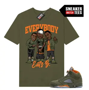 Part 1: Jordan 5 Olive Green match Sneaker Match Tees Olive, Aj5 olive Green outfits, Shirt To Match Sneaker Color Military Green