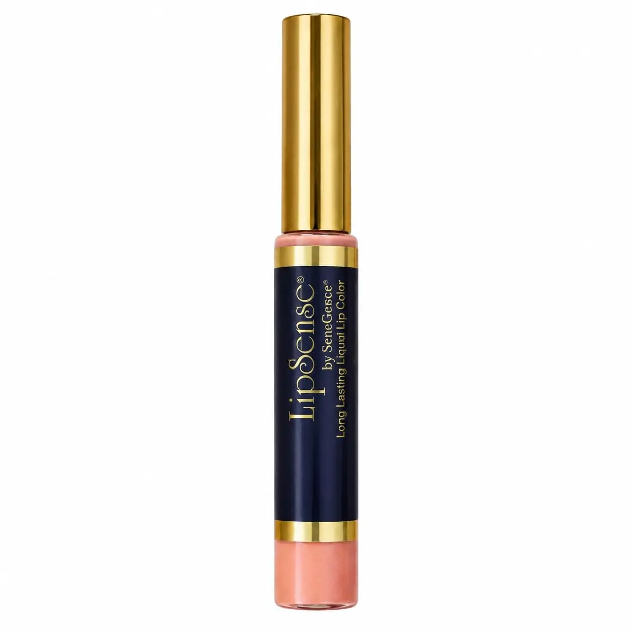 Bombshell Liquid Lip Color, Peachy Nude Glossy Lipstick with Smooth High-Shine Finish for Everyday Makeup