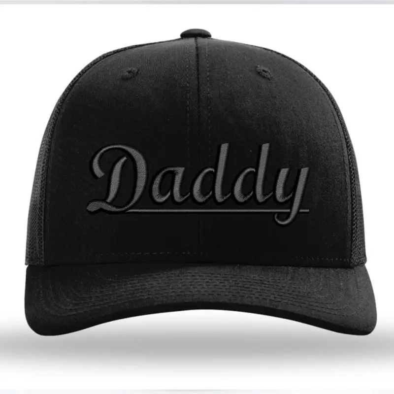 Daddy Embroidered Dad Hat, Premium Adjustable Baseball Cap, Classic Unisex Cotton Hat, Casual Everyday Gift for Men