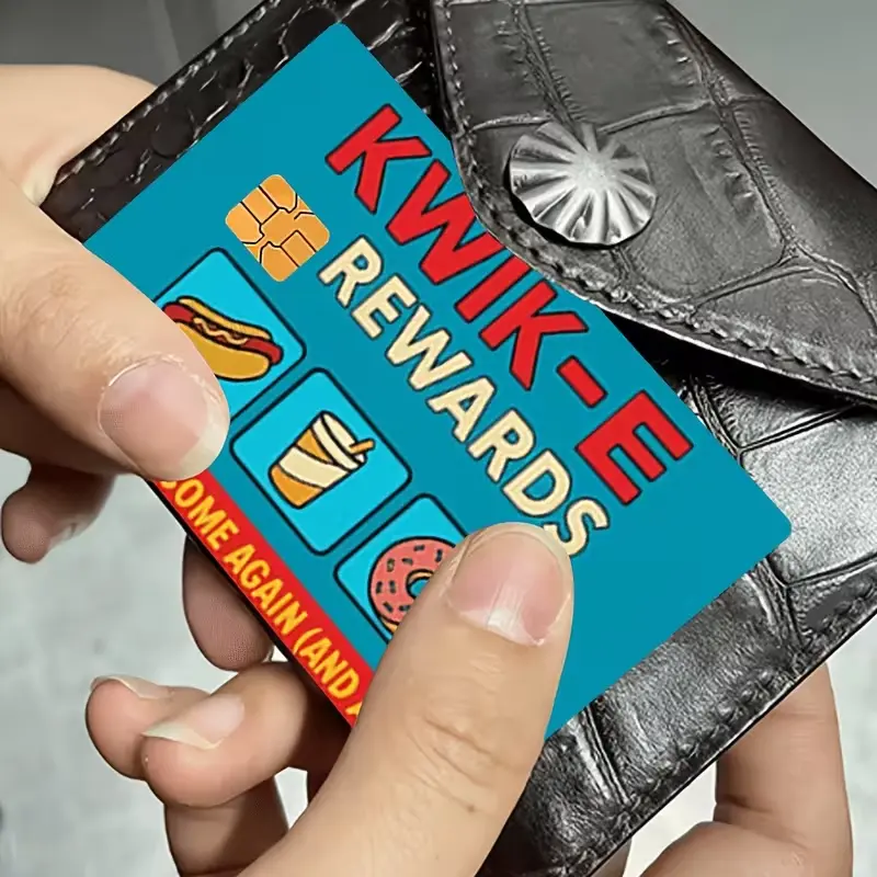 Kwik-E Rewards Funny Fast Food Credit Card Skin