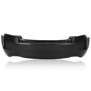 Fit For 2008-2012 Honda Accord 6-Cylinder Dual Exhaust Rear Bumper Cover Black