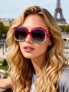 Unisex Y2K Trendy Large Frame Glasses, Retro Classic Style, Durable Streetwear Accessories, Casual Fashion Eyewear for All Seasons